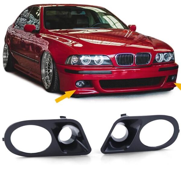 All in Point Καπάκια Προβολέα Εμπρός Πλαινά Για Bmw 5 E39 M5 95-03 Hamman Look Διπλά Μαύρα Αριστερό & Δεξί 2 Τεμάχια 0017343