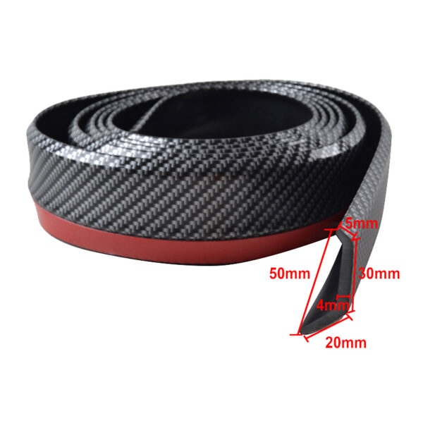Μπροστινό Spoiler Universal Samurai Lip Safe & Style 2500mm Carbon 1 Τεμάχιο - Image 2