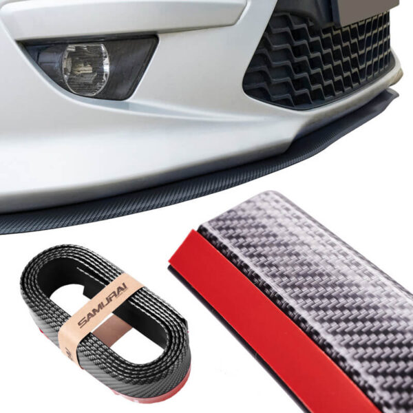 Μπροστινό Spoiler Universal Samurai Lip Safe & Style 2500mm Carbon 1 Τεμάχιο - Image 3