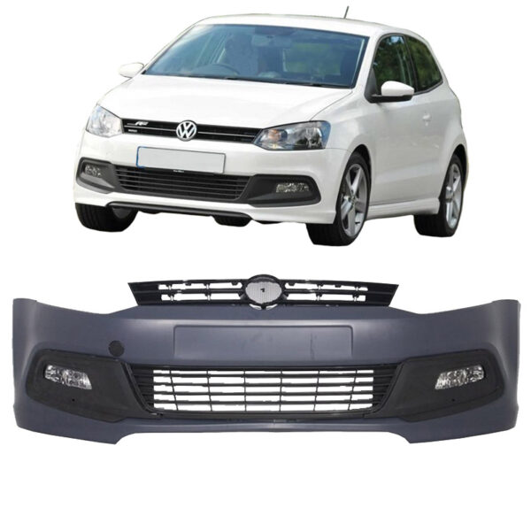 All in Point Μπροστινός Προφυλακτήρας Για VW Polo 6R 09-17 R Line Look Με Μάσκα & Προβολείς 0017724