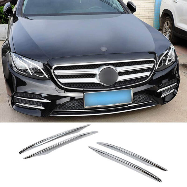 All in Point Τριμ Προφυλακτήρα Εμπρός Χρωμίου Για Mercedes-Benz E-Class W213 16+ Σετ 4 Τεμαχίων 0018307