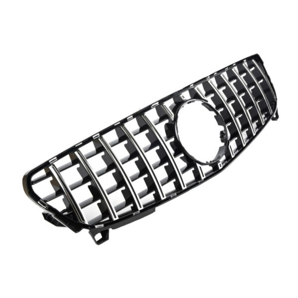 Μάσκα Για Mercedes-Benz A-Class W176 15-18 GT Amg Panamericana Look Μαύρο/Χρώμιο 1 Τεμάχιο - Image 2