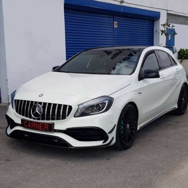Μάσκα Για Mercedes-Benz A-Class W176 15-18 GT Amg Panamericana Look Μαύρο/Χρώμιο 1 Τεμάχιο - Image 3