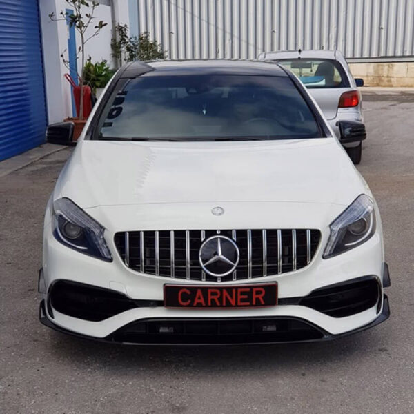 Μάσκα Για Mercedes-Benz A-Class W176 15-18 GT Amg Panamericana Look Μαύρο/Χρώμιο 1 Τεμάχιο - Image 5