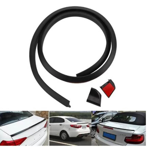 All in Point Αεροτομή Πορτ Παγκάζ Universal Lipspoiler Μαύρη 148x4cm Από Abs Πλαστικό (Soft) 0019028