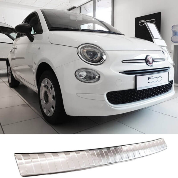 Προστατευτικό Πίσω Προφυλακτήρα Για Fiat 500 3d 15+ Από Ανοξείδωτο Ατσάλι (Steel) - Image 5