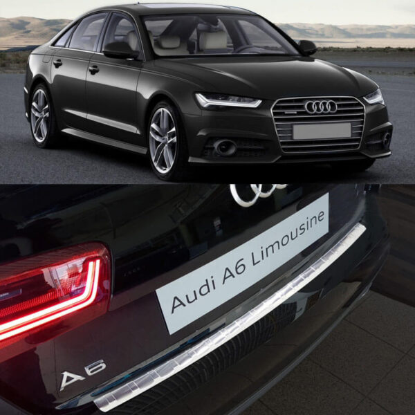 Προστατευτικό Πίσω Προφυλακτήρα Για Audi A6 C7 15-18 Από Ανοξείδωτο Ατσάλι (Steel) - Image 2