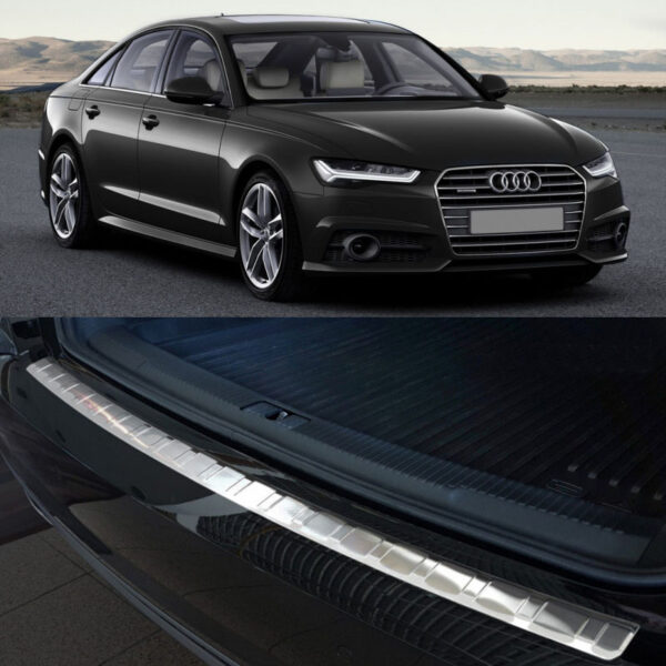 Προστατευτικό Πίσω Προφυλακτήρα Για Audi A6 C7 15-18 Από Ανοξείδωτο Ατσάλι (Steel) - Image 3