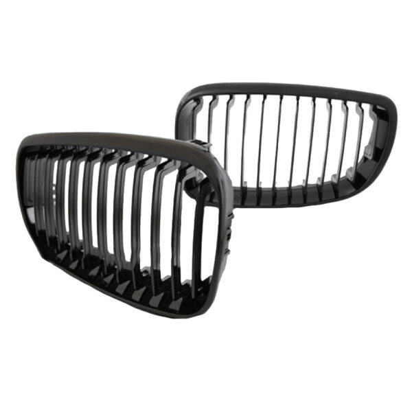 Καρδιές Μάσκας Για Bmw 1 E81 / E82 / E87 / E88 07-11 Μαύρο Γυαλιστερό 2 Τεμάχια - Image 2