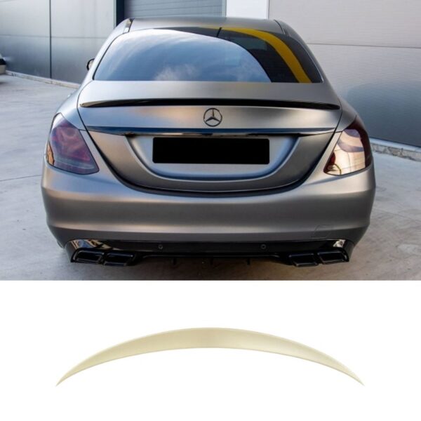 Αεροτομή Πορτ Παγκάζ Για Mercedes-Benz C-Class W205 Sedan13-20 Amg look Lipspoiler Από Abs Πλαστικό - Image 2