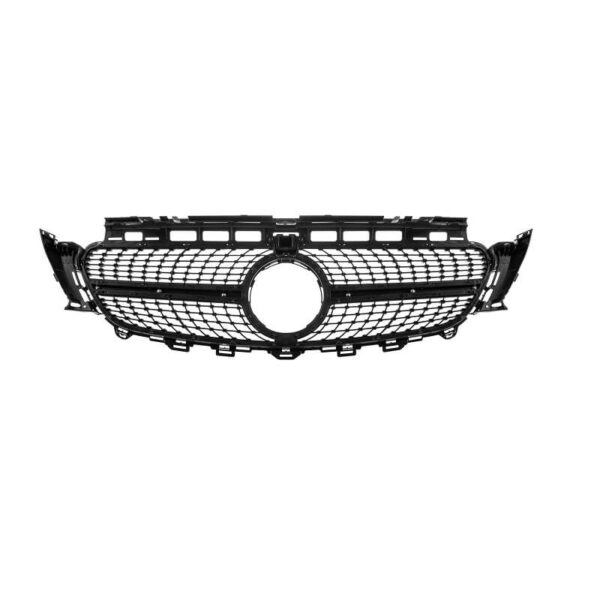 Μάσκα Για Mercedes-Benz E-Class W213 16-19 Diamond Look Χρώμιο/Μαύρο 1 Τεμάχιο - Image 4