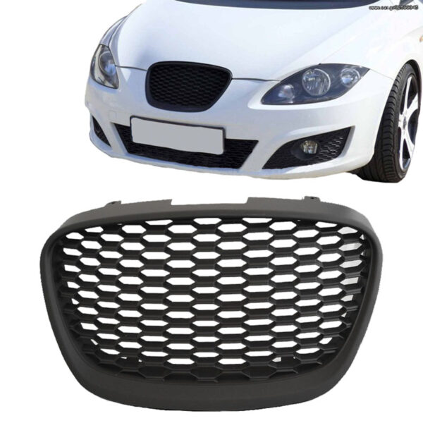 All in Point Μάσκα Για Seat Leon 1P / Altea 09-13 Κυψελωτή Χωρίς Σήμα Μαύρη 1 Τεμάχιο 0020439