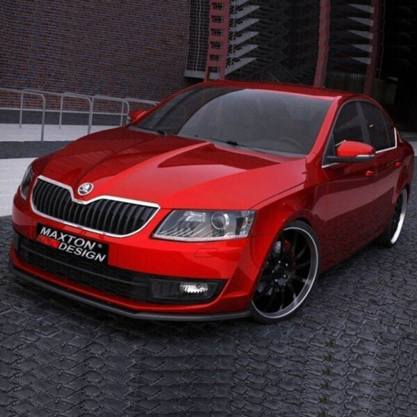 Μπροστινό Spoiler Για Skoda Octavia 3 (5E) 13-20 Glossy Black Maxton Design 1 Τεμάχιο - Image 2