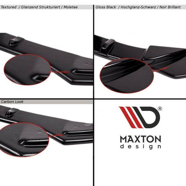 Μπροστινό Spoiler Για Skoda Octavia 3 (5E) 13-20 Glossy Black Maxton Design 1 Τεμάχιο - Image 3