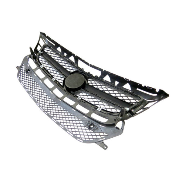 Μάσκα Για Mercedes-Benz CLS-Class W218 12-18 Amg Look Με Μονή Γρίλια Μαύρο/Χρώμιο 1 Τεμάχιο - Image 3