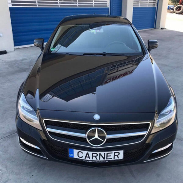 Μάσκα Για Mercedes-Benz CLS-Class W218 12-18 Amg Look Με Μονή Γρίλια Μαύρο/Χρώμιο 1 Τεμάχιο - Image 4