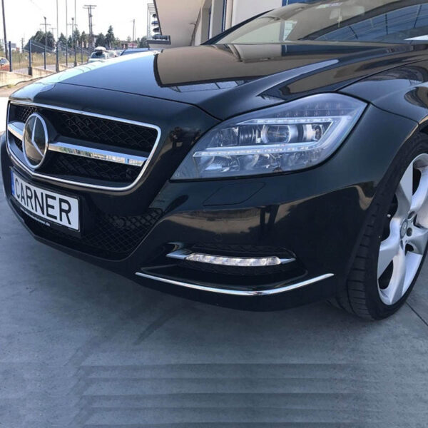 Μάσκα Για Mercedes-Benz CLS-Class W218 12-18 Amg Look Με Μονή Γρίλια Μαύρο/Χρώμιο 1 Τεμάχιο - Image 5