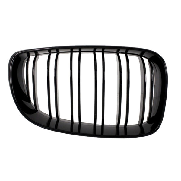 Καρδιές Μάσκας Για Bmw 1 E81 / E82 / E87 / E88 07-11 M4 Look Με Διπλή Γρίλια Μαύρο Γυαλιστερό 2 Τεμάχια - Image 3