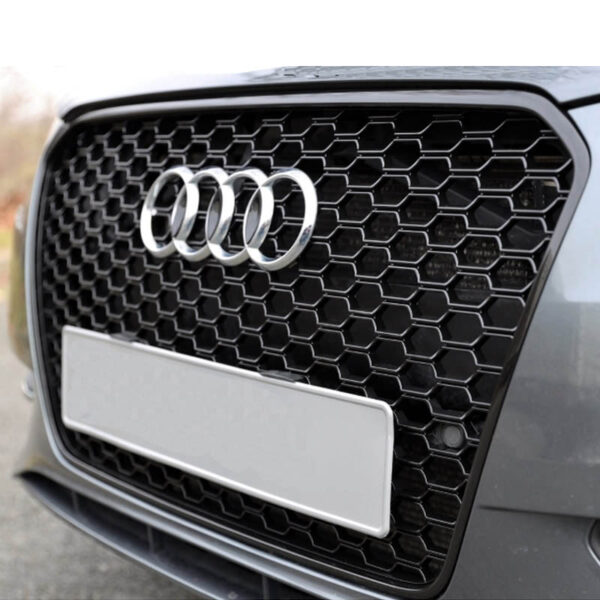 Μάσκα Για Audi A3 8V 12-16 RS3 Look Κυψελωτή Γυαλιστερό Μαύρο 1 Τεμάχιο - Image 5