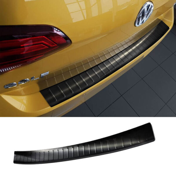 Προστατευτικό Πίσω Προφυλακτήρα Για Vw Golf VII (7) 12-17 / 17+ Από Ανοξείδωτο Ατσάλι (Steel) Μαύρο - Image 6