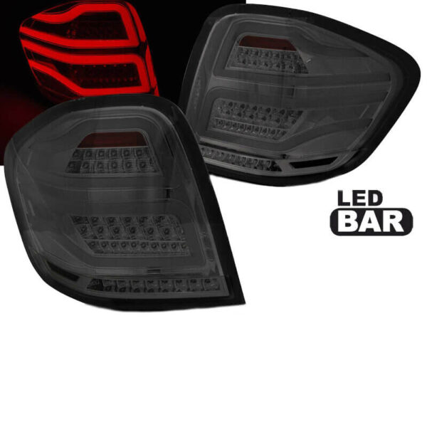 All in Point Πισινά Φανάρια Set Για Mercedes-Benz ML W164 05-08 Full Led Bar Φιμέ JunYan 0021268
