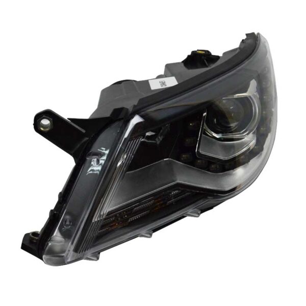 Μπροστινά Φανάρια Set Για Vw Tiguan mk1 07-11 DRL Μαύρα H7/H7 Με Μοτέρ Carner - Image 6