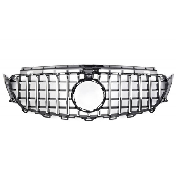Μάσκα Για Mercedes-Benz E-Class W213 16-19 GT Amg Panamericana Look Μαύρο/Χρώμιο 1 Τεμάχιο - Image 4