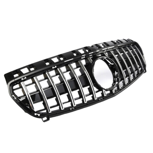 Μάσκα Για Mercedes-Benz A-Class W176 12-15 GT Amg Panamericana Look Μαύρο/Χρώμιο 1 Τεμάχιο - Image 2
