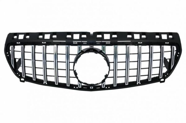 Μάσκα Για Mercedes-Benz A-Class W176 12-15 GT Amg Panamericana Look Μαύρο/Χρώμιο 1 Τεμάχιο - Image 4