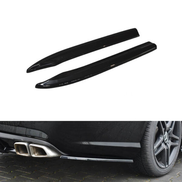All in Point Splitters Πίσω Προφυλακτήρα Δεξιά & Αριστερά Για Mercedes-Benz E-Class W212 09-13 Amg E63 Έκδοση Γυαλιστερό Μαύρο Maxton Design 2 Τεμάχια 0021655