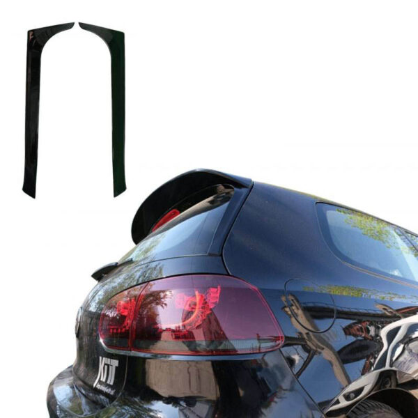 All in Point Αεροτομές Πρόσθετα Δεξιά Αριστερά Για VW Golf VI (6) 08-12 Piano Black Standard Έκδοση 2 Τεμάχια 0021890