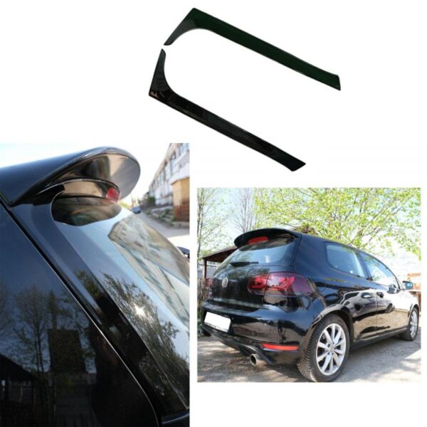 Αεροτομές Πρόσθετα Δεξιά Αριστερά Για VW Golf VI (6) 08-12 Piano Black Standard Έκδοση 2 Τεμάχια - Image 6