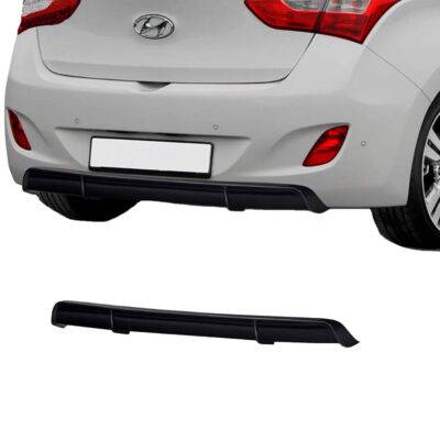 All in Point Diffuser Πίσω Προφυλακτήρα Για Hyundai i30 GD mk2 11-17 Γυαλιστερό Μαύρο Από Abs Πλαστικό RDX 1 Τεμάχιο 0022280