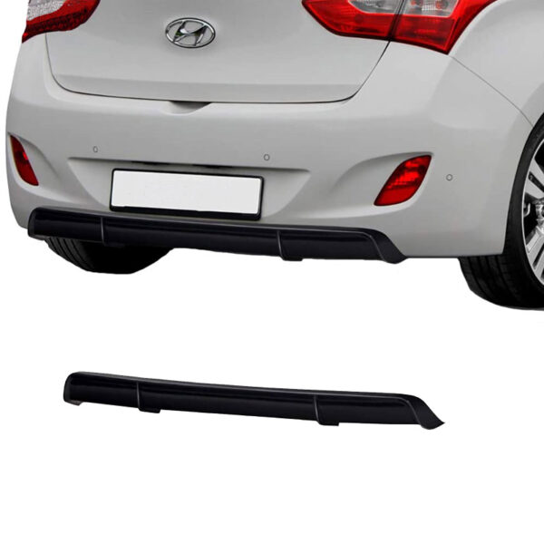 All in Point Diffuser Πίσω Προφυλακτήρα Για Hyundai i30 GD mk2 11-17 Γυαλιστερό Μαύρο Από Abs Πλαστικό RDX 1 Τεμάχιο 0022280