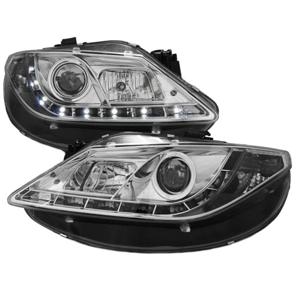 All in Point Μπροστινά Φανάρια Set Για Seat Ibiza 6J 08-12 DRL Χρωμίου H1/H1 Sonar 0022927