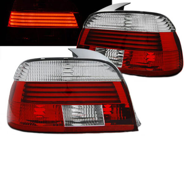 All in Point Πισινά Φανάρια Set Για Bmw 5 E39 00-03 Facelift Led Κόκκινο/Crystal Depo 0023206