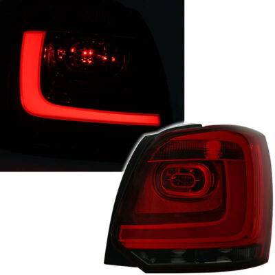 All in Point Πισινά Φανάρια Set Για Vw Polo 6R 09-14 Led Bar GTI Look Κόκκινο/Φιμέ Eagle Eyes 0023209