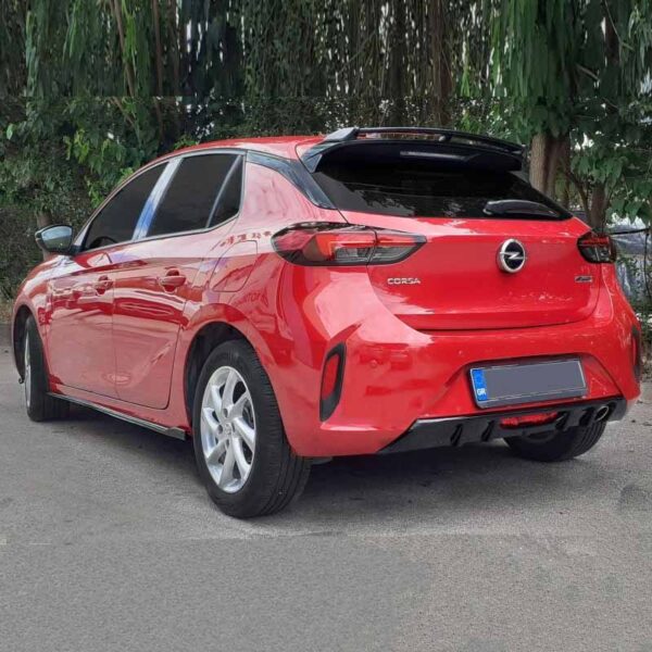 Diffuser Πίσω Προφυλακτήρα Για Opel Corsa F 2019+ Μαύρο Γυαλιστερό Από Abs Πλαστικό 1 Τεμάχιο - Image 4