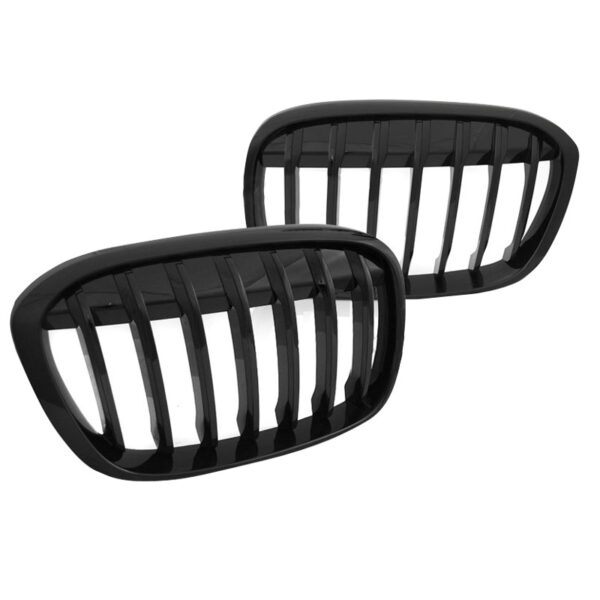 All in Point Καρδιές Μάσκας Για Bmw X1 F48 14-19 Μαύρο Γυαλιστερό 2 Τεμάχια 0024656