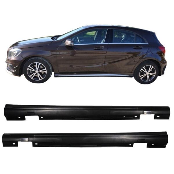 All in Point Πλαινά Μασπιέ Για Mercedes-Benz A-Class W176 12-18 Amg A45 Από Abs Πλαστικό 2 Τεμάχια 0024993