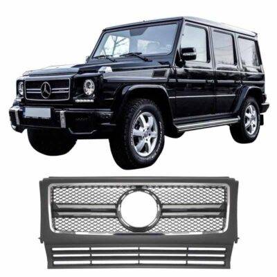 All in Point Μάσκα Για Mercedes-Benz G-Class W461 W463 90-15 Amg G55/G65 Look Μαύρο/ Χρώμιο 1 Τεμάχιο 0025075