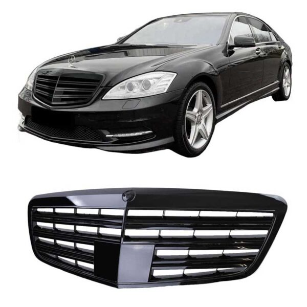 All in Point Μάσκα Για Mercedes-Benz S-Class W221 09-13 S63 S65 Amg Look Γυαλιστερό Μαύρο 1 Τεμάχιο 0025091