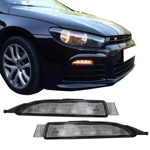 Μπροστινός Προφυλακτήρας Για VW Scirocco 08-14 R20 Look Με DRL - Image 3