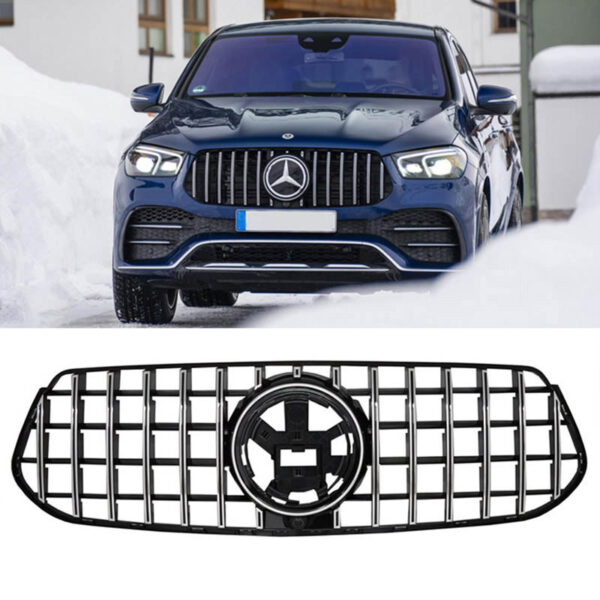 All in Point Μάσκα Για Mercedes-Benz GLE-Class W167/C167/V167 19+ GT Amg Panamericana Look Μαύρο/Χρώμιο 1 Τεμάχιο 0025405