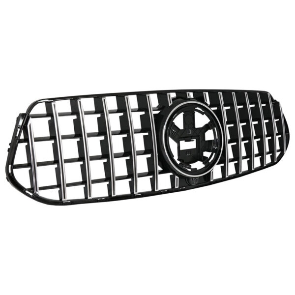 Μάσκα Για Mercedes-Benz GLE-Class W167/C167/V167 19+ GT Amg Panamericana Look Μαύρο/Χρώμιο 1 Τεμάχιο - Image 3