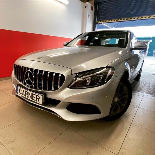 Μάσκα Για Mercedes-Benz C-Class W205 14+ GT Amg Panamericana Look Μαύρο/Χρώμιο 1 Τεμάχιο - Image 6
