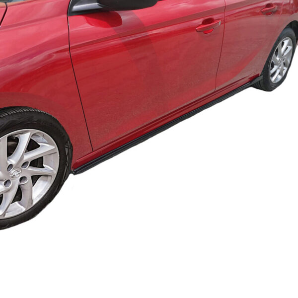 Πλαινά Μαρσπιέ Για Opel Corsa F 19+ Μαύρο Γυαλιστερό Από Abs Πλαστικό 2 Τεμάχια - Image 3