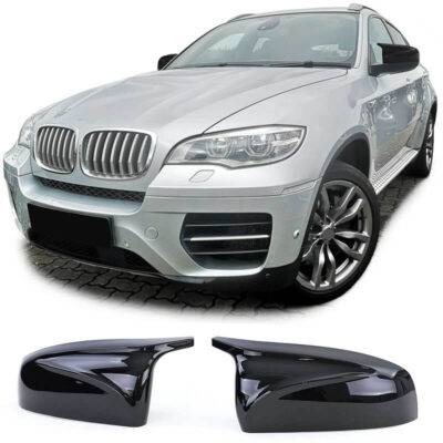 All in Point Καπάκια Καθρεφτών Για Bmw X5 E70 06-13 / X6 E71 08-13 M4 Look Γυαλιστερό Μαύρο 2 Τεμάχια 0025853