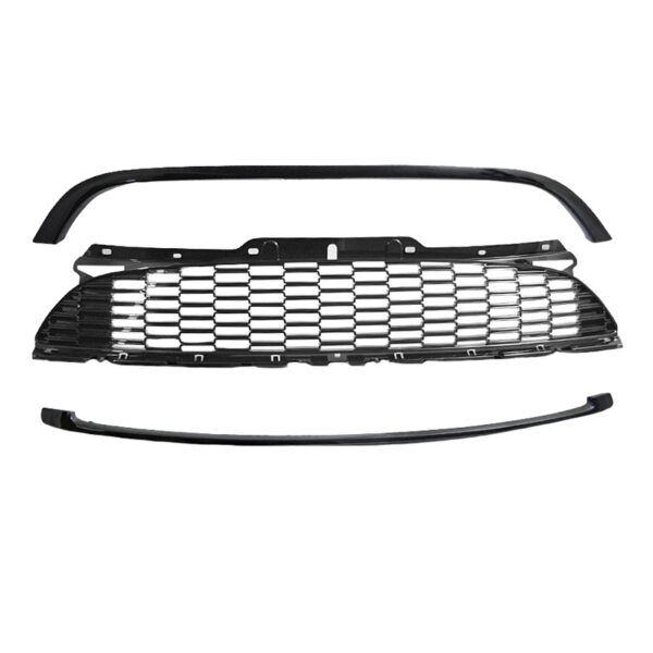 Μάσκα Για Mini Cooper 06-14 R56 / R57 / R55 S/JCW Κυψελωτή Γυαλιστερή Μαύρη 3 Τεμάχια - Image 2