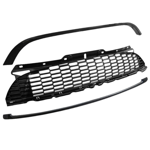 Μάσκα Για Mini Cooper 06-14 R56 / R57 / R55 S/JCW Κυψελωτή Γυαλιστερή Μαύρη 3 Τεμάχια - Image 3